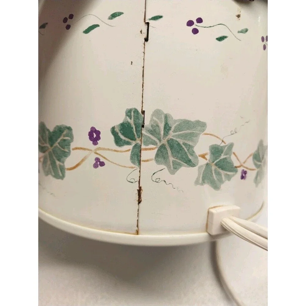 Vintage Rival Potpourri Crock Pot Electric Simmering Warmer Ivy Tested Works